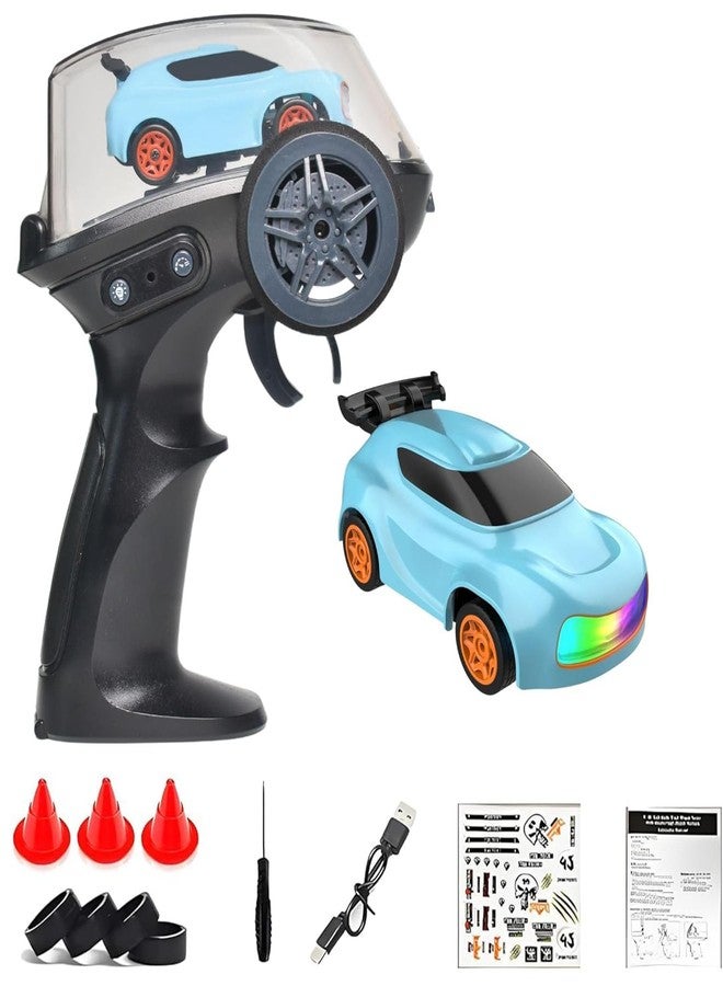 Magicwand ⦗2 Pcs⦘ R/c Car | 2.4Ghz, 1:64 Scale | Rc Cars, Remote Control Car Toy, Rc Drifting Cars, Interchangeable Wheel Sleeves, 4 Light & 2 Speed Modes - Image 1